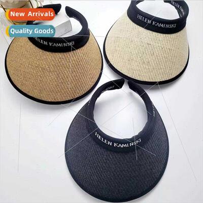 2023 new straw summer cool hat men women large brim sun hat