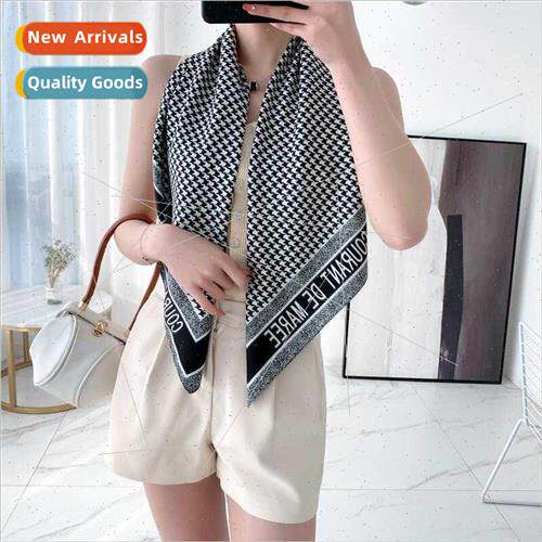 Circular retro 90cm twill square imation silk large square s