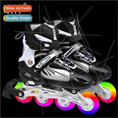 Mens and womens new adult black inline skates roller skates