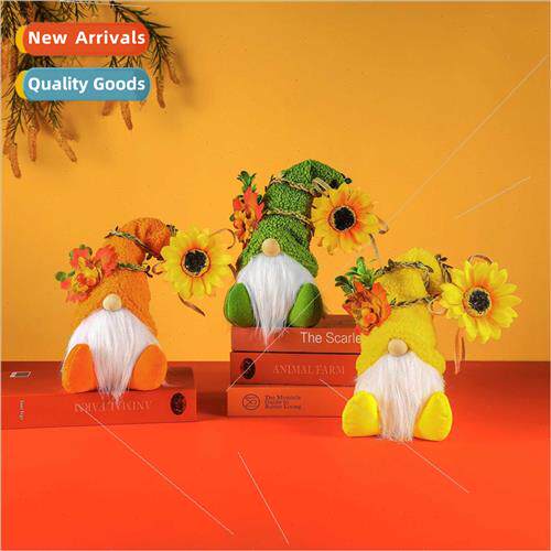 New harvest festival sunflower faceless doll doll rudolph cr