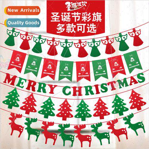 Christmas decoration pull flower pull flag shopping mall  ha