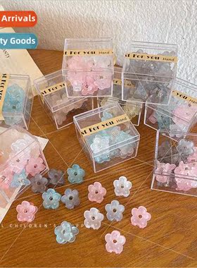 Mini small grab clip frosted flowers small hair clips ehead