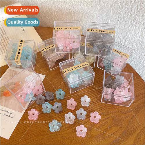 Mini small grab clip frosted flowers small hair clips ehead