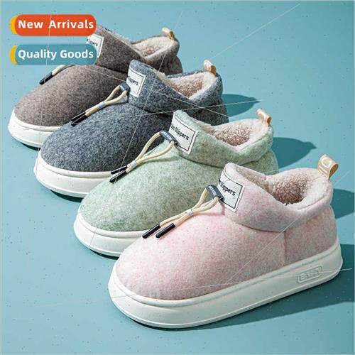 Autumn winter cotton slippers thick bottom casual cotton sho