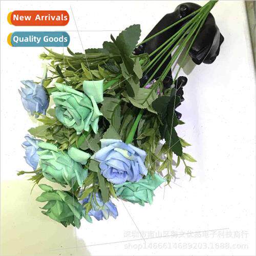 10 head watercolour corner rose Home decoration wedding mult