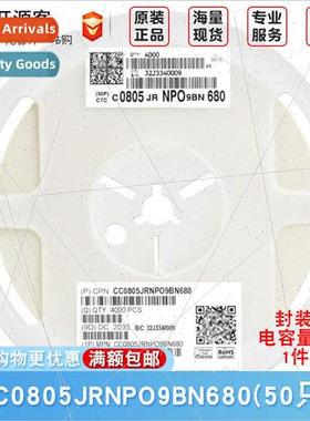 0805 Chip Capacor 68pF ±5% 50V NP0 CC0805JRNPO9BN680