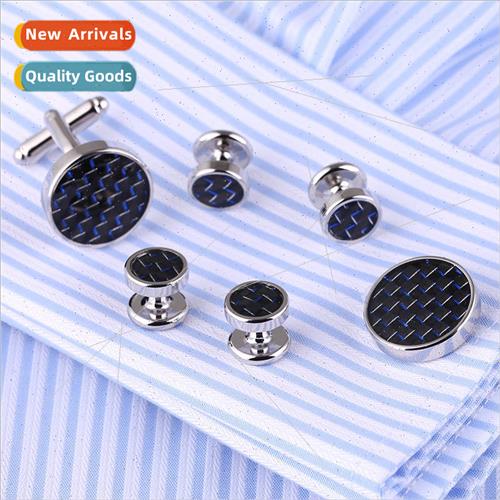 Cufflinks Set 6 Collar Buttons Dress Cufflinks Premium Taniu