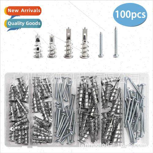 100pcs boxed zinc alloy quick-drive expansion tubes+screws -