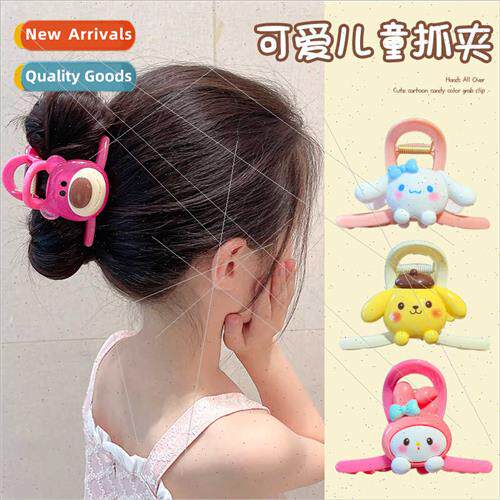 Children grab clip ltle girl cute cartoon hair card dopamine