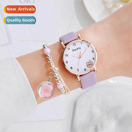 Cute cartoon bear student watch Japan Korea hundred fashion
