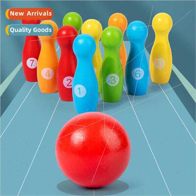 Wooden bowling game children early education parent-child in