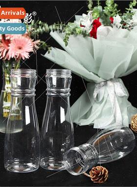 New simple transparent bouquet liner base fresh flower vase