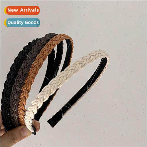 Headwear new braided twist headband French simple retro hair