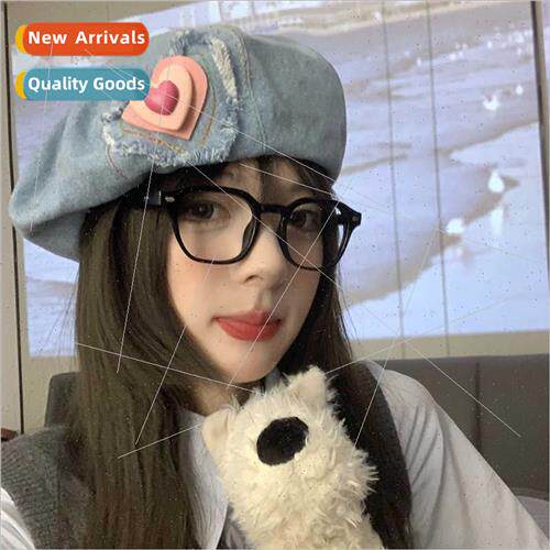 Japanese sweet cute cowboy beret female spring summer outing