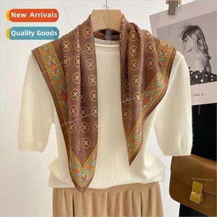 winter fashion square new scar small fall linen Korea cotton