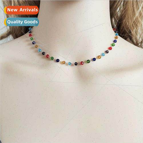 Europe Fashion Mixed Color Beaded Rhinestone Accessories Wom