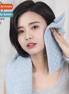 Cotton 32 strands plain towel 34*75cm Thickened 120g Absorbe