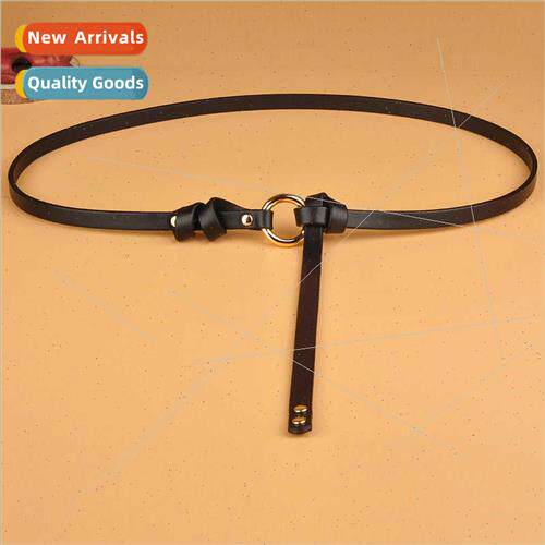 Knot skirt belt female dress fine casual versatile Korean sw