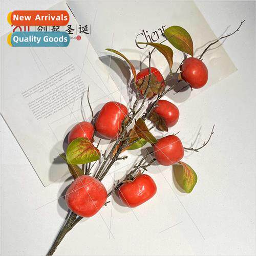 mulation orange fru branches simulation greenery fake flower