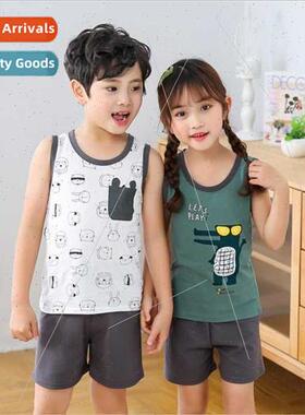 2021 children clothing new summer children undershirt su men