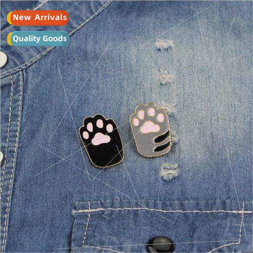 Brooch Japan Korea cartoon cute cat paw student clothing jew