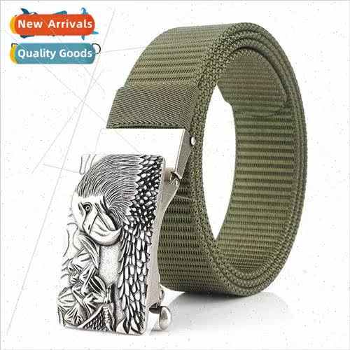 Tactical nylon belt men canvas belt youth students Korean au