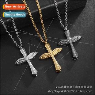 Feather Cross Urn Angel Bottle Alloy Perfume Nec Wings