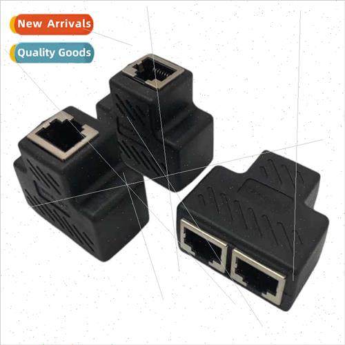 CAT6 RJ45 Network Tee Header Network Cable Extension 1 in 2