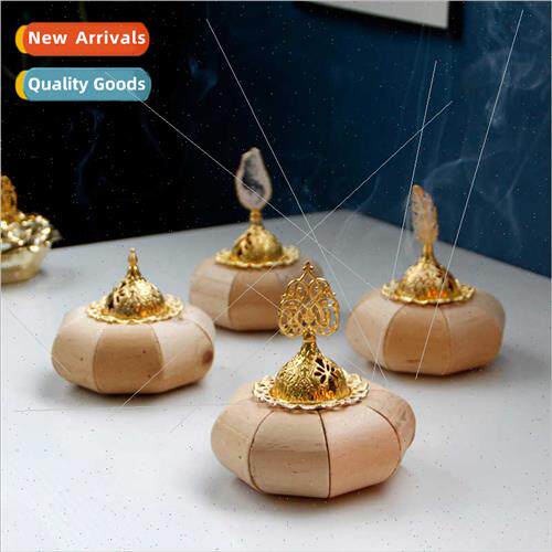 Creative Middle East Arabic gold metal incense burner natura