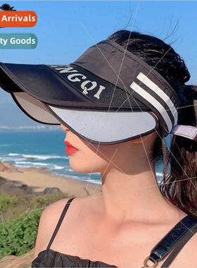 8016 sunscreen hollow top hat female summer outdoor sports s