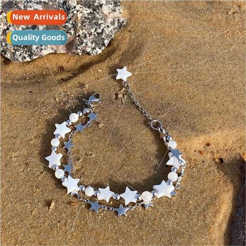 French baroque star pearl beaded bracelet retro gentle wind