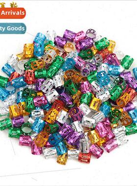 Colorful hollow aluminum ring jewelry hair extensions ring f