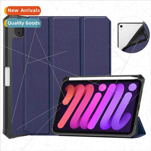 适用2021 iPad Mini6 Tablet Case Tri-fold with Pen Slot Color