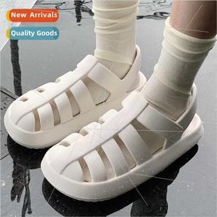 female summer solid fashion col simple new sandals ins Roman