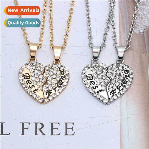 Creative good friends diamond heart-shaped English best frie