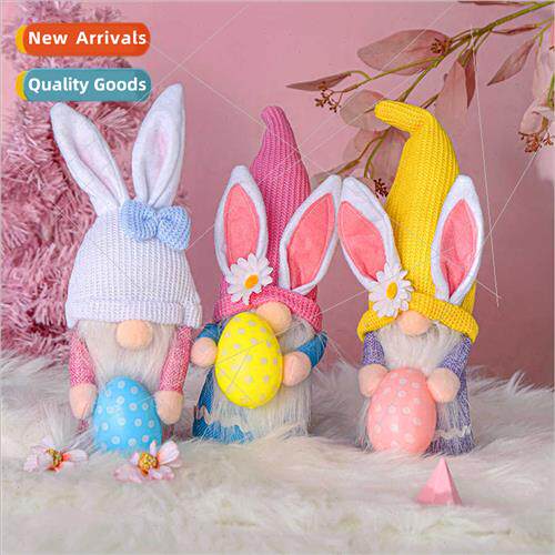 Easter ornament rabb egg doll cute faceless old man gnome do
