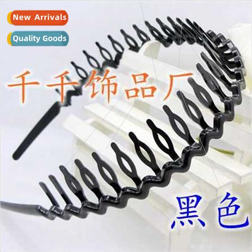 Basic wash face hair band wave teeth hair band plastic comb