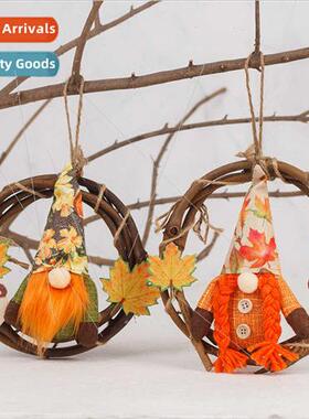 New Harvest  Decorations Fall Thanksgiving Door Hanging Mapl