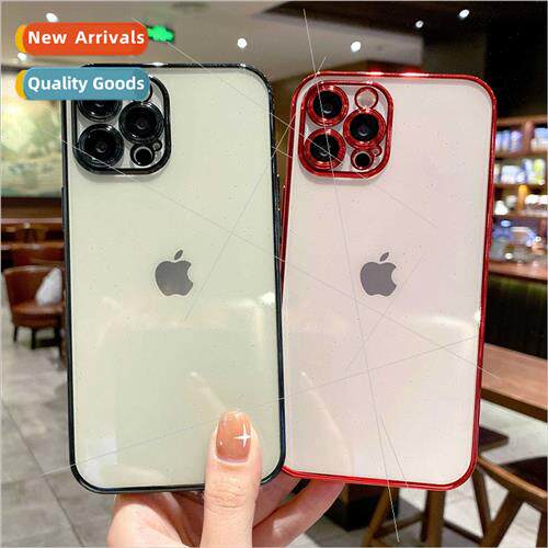 适用Apple 15promax electroplating mirror guard phone case iP