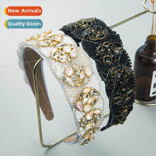 Hair bands new Europe baroque fashion colorful heavy craft h