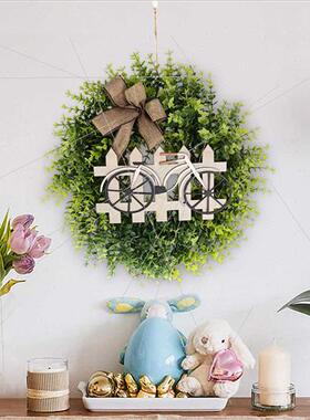 2023 Easter Spring Wreath Hanging Decoration mulation Plant