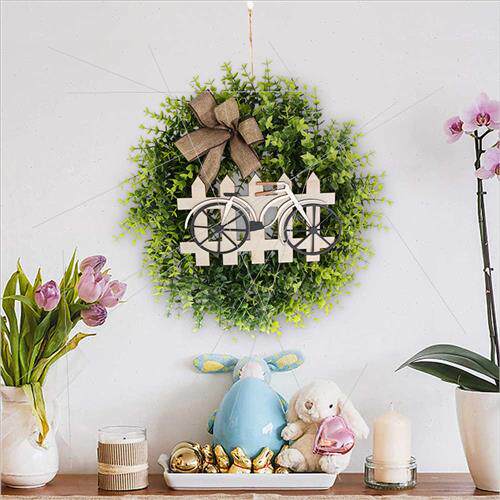 2023 Easter Spring Wreath Hanging Decoration mulation Plant