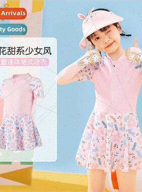 Girls swimsu middle and older childrens swimsu girls 10 year