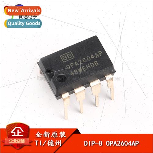 al Genuine  Plug OPA2604AP DIP-8 20MHz 2 Amplifiers Operatio