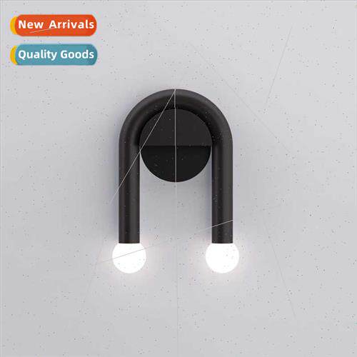 Scandinavian minimalist black wall lamp fashion creative liv
