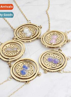 Harry Potter around metal necklace time converter hourglass