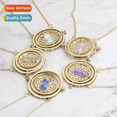 Harry Potter around metal necklace time converter hourglass