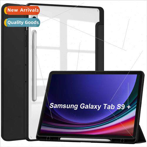 适用Samsung Galaxy TabS9Plus Tablet Case S9 Acrylic Smart Ca