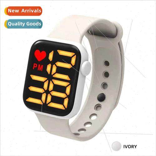 New LED Women Watch Middle School  Hundred licone Electronic