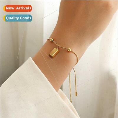 French niche jewelry pull clasp can be adjusted to size gold